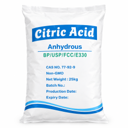 Citric acid anhydrous 25 kg bag