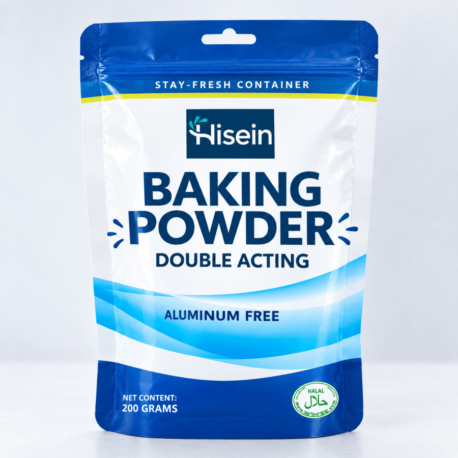 Double acting baking powder retail pack